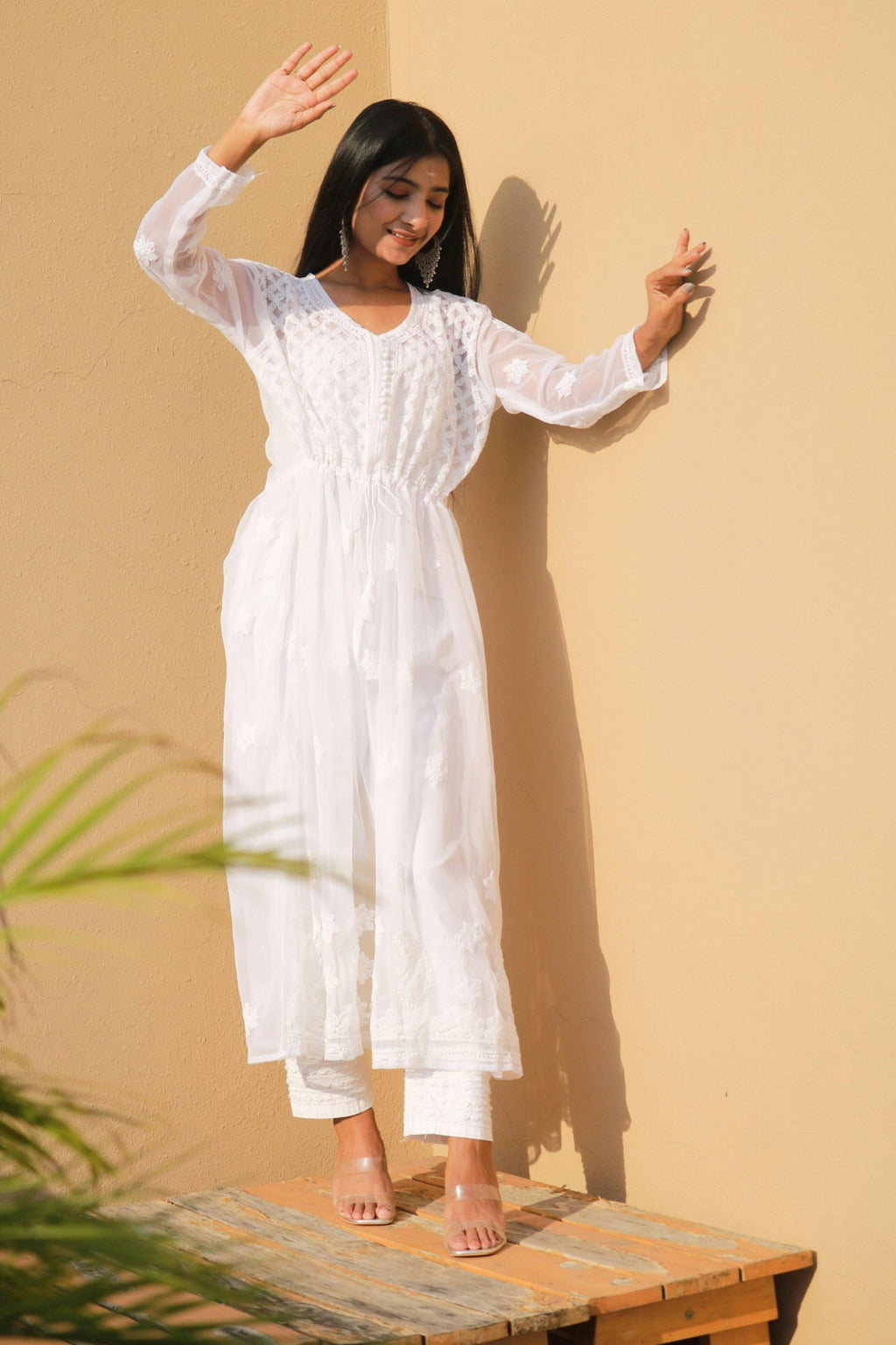 White Chikankari Kurti — Handcrafted Elegance