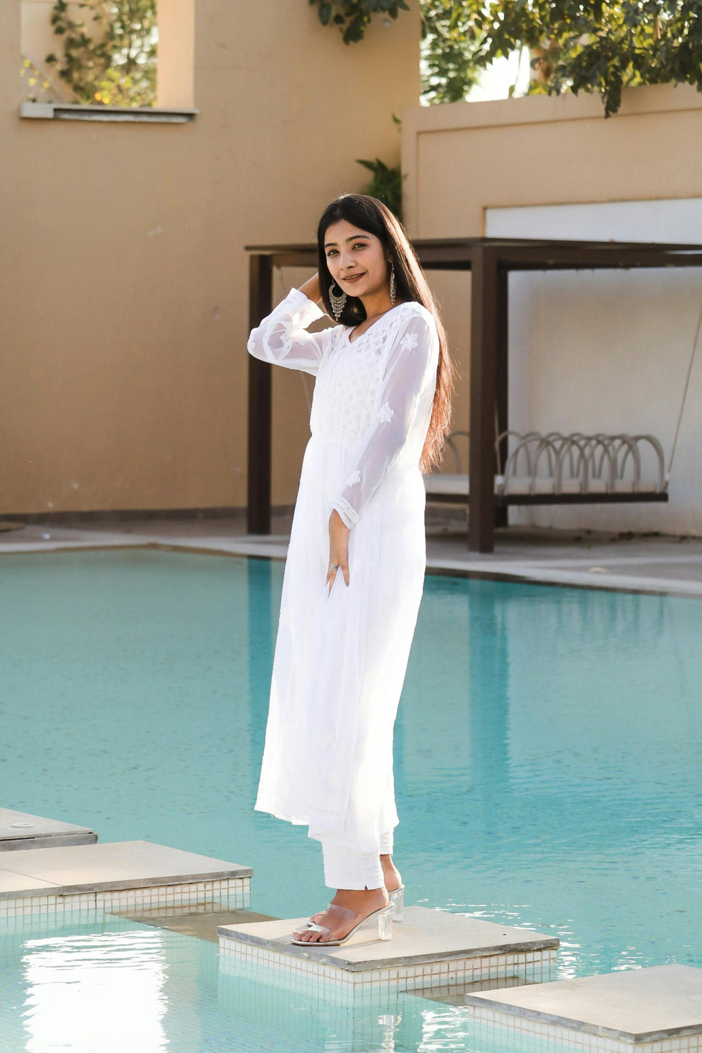 White Chikankari Kurti — Handcrafted Elegance